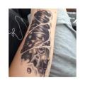 Man 3D Tattoo Robot Arm Waterproof Temporary Tattoo. 