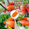 ilicone Thumb Knife Harvesting Tools Finger Knife Harvesting Plant Knife for T Plants Fruit Vegetables, Vegetable Gardening Tools with Finger Protector for Garden Kitchen (Women). 
