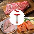Food Marinade Meat Injector Flavor Syringe, Beef, Poultry, Turkey, Chicken, BBQ. 