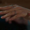 Korean TV drama My Demon Kim You Jung Same Style Zircon Men's and Women's Open Ring Adjustable Gift SONG KANG Couple Rings Fans. 