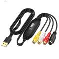 Quasar Usb Video Capture Adapter 1080p Usb Video Capture Card Adapter for Vhs Vcr Tv to Digital Converter Windows Mac Linux Android Compatible Video Capture Adapter. 