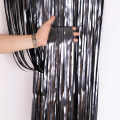 6 Feet Black Background Curtain For Birthday - Anniversary and Home Decoration. 