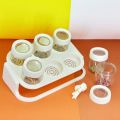 Masala rack spice Daba kitchen stand masala box new design 6pcs set. 