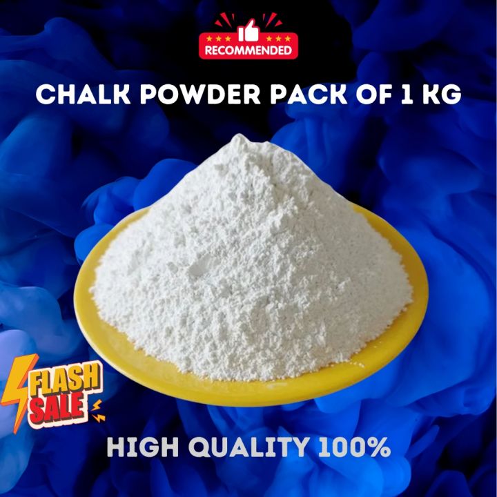 Chalk Powder Best Quality Pack of 1KG | Premium Quality 1KG Chalk Powder - Ideal for Classrooms, Sports Fields, and Construction Projects | 1KG Pack of Best Quality Chalk Powder - Perfect for Clear Markings and Smooth Application in Various Uses