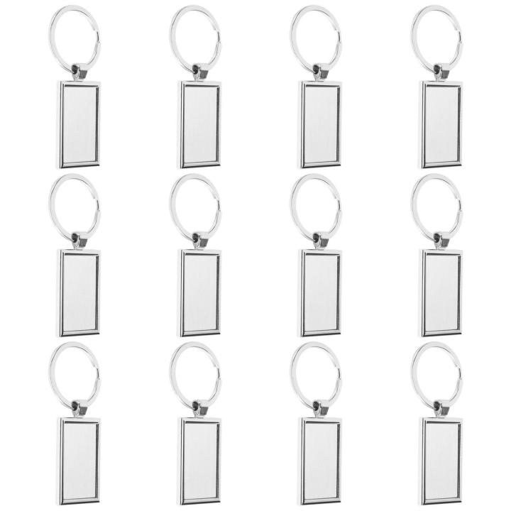 Sublimation Blank Keychain Rectangle Metal Heat Transfer Keychain
