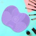 Makeup Brush Cleaner Pad Shape Scrubber Mat for Eyeshadow Brush Travel. 