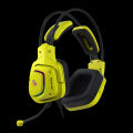 Bloody G575 Virtual 7.1 Surround Sound Gaming Headset - RGB - 7.1 Virtual Sound - Detachable Mic. Design - USB Plug - Punk Yellow Colour. 