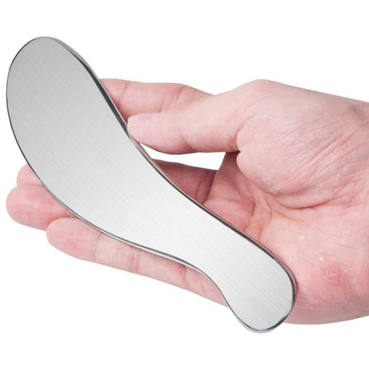 【VA VA VOOM】Schrapen Boord Staal Gua Sha Massage Therapie Sloop Platen Gepolijst Thuis Massage Board