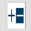 Spiral Notebook A4 or A5  -  Plus Minus. 
