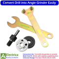 10mm Drill to Angle Grinder Adapter Rod 5pcs Set for Cutting, Grinding & Polishing Conversion Tools by Electrica. 