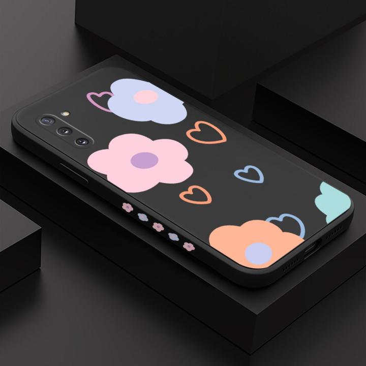 ZeroQiQi for Samsung Galaxy Note 10 Case Lovely Printing Petal Love Phone Cover Soft Anti Drop Full Cover Camera Protection Case