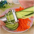 Stainless Steel Multi-Function Vegetable Peeler Julienne Cutter Julienne Peeler Potato Carrot Grater Slicer Kitchen Tool Kitchen Tools (Color : Silver). 