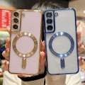 CrashStar Films MagSafe Transparent Soft Plating Case For Samsung Galaxy S24 S23 S22 Ultra S21 Plus Wireless Charging Phone Casing With Full Cover Camera Lens Protection Hot Sale. 