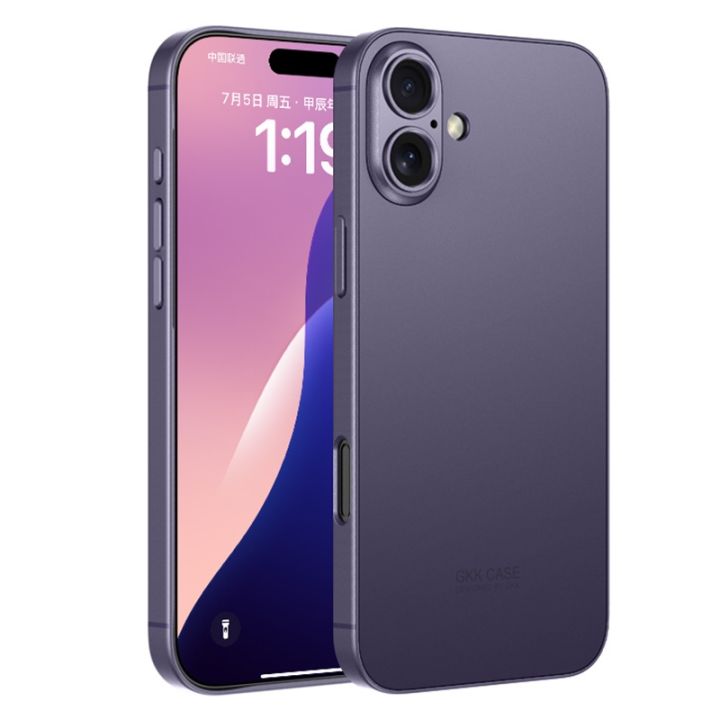 GKK AG Craft Skin Feel Full Coverage Phone Case For iPhone 16/iPhone 16 Pro Max/iPhone 16 Pro/iPhone 16 Plus
