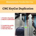 [KC006] Perodua Myvi Alza Kancil Kelisa Kenari Twin Key Copy Duplicatr CNC machinr cut 99.9% accurary. 