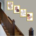 4 pcs 10x12" Picture Frames Abstract Art Wall photo frame Living Room Picture Frame & Room Decor Foto frame. 