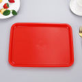 Fast Food Tray Commercial Plastic Rectangular Canteen Hamburger Shop Serving Food Serving Plate Restaurant Thickened Anti-Slip Tray. 
