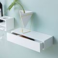 Drawers Storage Cabinet with wooden feets, Anti-Tip for Playroom, Nursery Room, Hallway, etc CUSTOMIZE Wall Mounted White Drawer Shelf. 