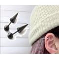 Premium Quality 2 Pieces 1.2MM (16G) Cartilage Piercing Ball Spike Tip Earring For Girls. 
