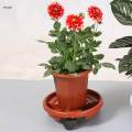 Plant Saucer Rolling Plant Stand with Wheels Planter Trolley Round Flower Pot Mover 25cm. 