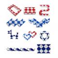 CREATIVE CHANGEABLE RUBIK’S SNAKE MAGIC CUBE PUZZLE TOY. 