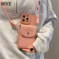 HOCE Luxury Leather Wallet Crossbody Lanyard Phone Case for iPhone 15 14 11 12 13 Pro Max X XS XR 7 8 15 Plus Cases Neckband Card Shockproof Cover. 