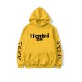 Hentai japanese printing fleece hoodie for  men. 