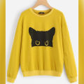 New HB Chemistry Edition Black Cat Sweatshirt For Women. 