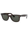 Ray-Ban Original Wayfarer Classic Square Acetate Polished Havana Frame Green Polarized Lenses-RB2140-902/58-50. 