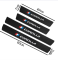 4PCS Carbon Fiber Car Door Sill Guard Protected Stickers For Toyota Corolla Sport Accessories. 