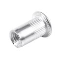 M5 Aluminium Threaded Rivnuts Flat Head Rivet Nuts Nutserts 100pcs. 