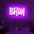 Bruh Neon Sign  Neon lights  Neon lights for room  neon lights for room name  light  lights for decoration   lights for room decoration  Wall Decoration items  Wall Decoration items for home  Neon light  Neon Walls. 