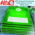 Note Books For APS School With plastic coves |APS School - Big Size Note Book- Pack of 6 (Urdu, English, Math). 