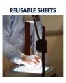 A4 Size- Transparency Film, Write-On, Clear, 100 Sheets/Pack - For laser printer. 