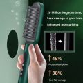 Hair Straightener Brush Curling Comb 2 In 1 Hair Hot Comb Anti-Scald Hair Straightener Brush For Girls Electric Heated Hair Styler Tool, Travel, Professional Salon at Home. 