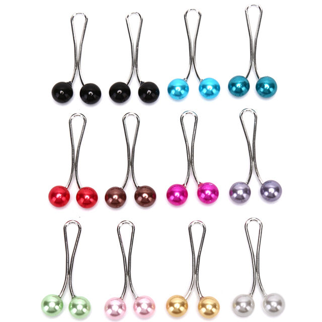 Multi-Color Hijab Clip Pins for Women - Safety Scarf Brooches