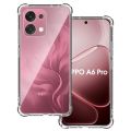 Oppo A6 Pro 5G Back Cover Transparent Back Cover with Corner Bumper Protection – Clear Soft Silicone Case. 