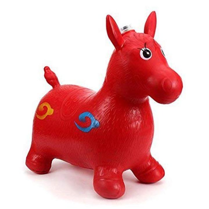 Inflatable Jumping And Riding Bouncing Horse Hopper Animal Toy Jumping Horse, Ride-on Bouncy Animal
