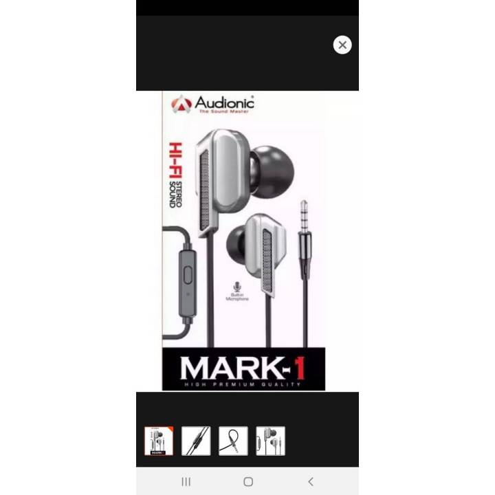 Audionic Mark-1 earphone Hd stereo
