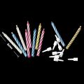 10PC/ Pack Magic colorful birthday cake candle thread blowing funny tricky toy birthday cake party eternal blowing candle. 