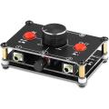MC22 Mini  Stereo Audio Switcher Passive Speaker Headphone Manual Selector Splitter Box Audio Sharing (2-IN-2-OUT). 
