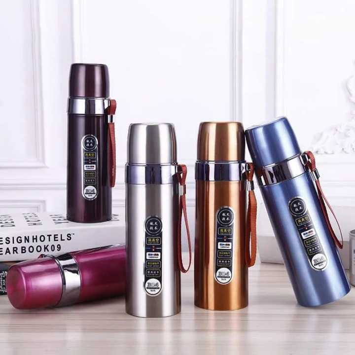 Vacuum Flask Water Bottle Double-Layer 304 Stainless Steel 500ml.