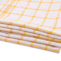 CHECK DUSTER NEW COTTON 58 X 38 YELLOW AND WHITE CHECK. 