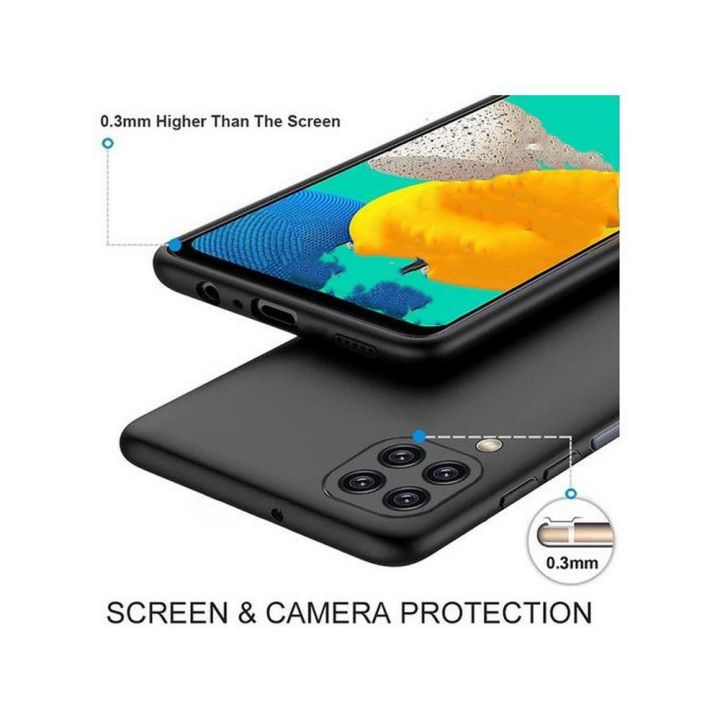 Samsung%20A22%20%20Matte%20Black%20Soft%20Silicon%20Back%20Cover%20-%20Image%203