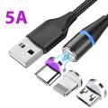 【NEW】LED USB Charging Magnetic USB Type C Phone Cable Phone Charger Micro USB For OPPO A17 A17K A58 5G Realme C30 C30S C31 C35 Narzo. 