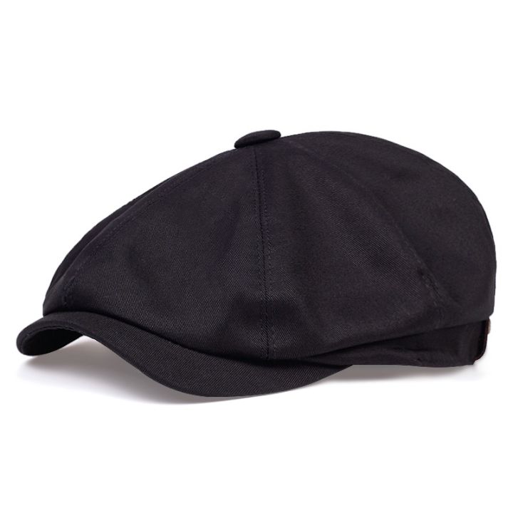 Retro Spring and Autumn Casual Fashion British Octagon Hat Men Cap Beret Men Trend Female Newsboy Hat