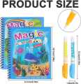BANBAN 6 Pack Magic Water Coloring Book, Magic Painting Books with Water Pen Mess Free Coloring Books for Toddler 2-4Years Reusable Coloring Book-Gift for Children 3+. 