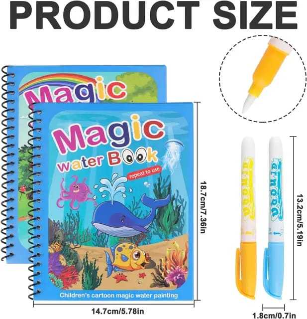 BANBAN%206%20Pack%20Magic%20Water%20Coloring%20Book,%20Magic%20Painting%20Books%20with%20Water%20Pen%20Mess%20Free%20Coloring%20Books%20for%20Toddler%202-4Years%20Reusable%20Coloring%20Book-Gift%20for%20Children%203+%20-%20Image%205