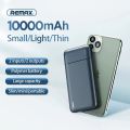 100% Original REMAX RPP-96 2 USB 10,000mAh LANGO SERIES POWER BANK 2.1A 5V Black Color. 