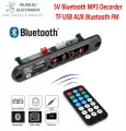 High-Quality 5V Bluetooth MP3 Decoder Board with USB/TF/FM/AUX, Remote Control, New Portable Audio Player Accessory. 